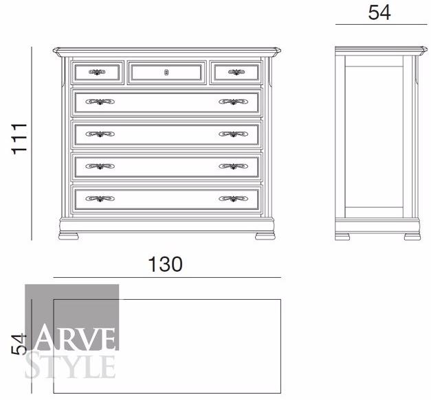 Arvestyle Комод из массива дерева Capri Sl-0221 - Вид №2