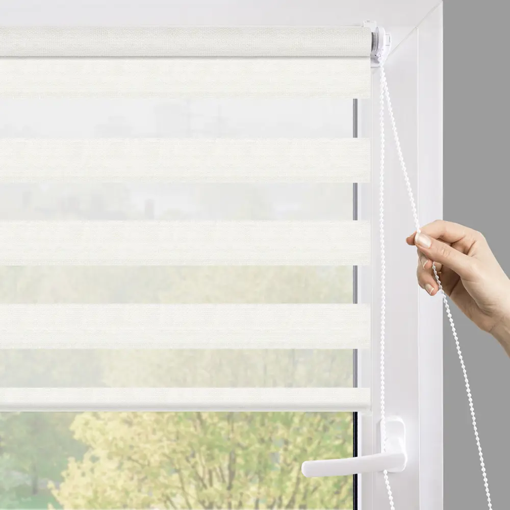 Рулонная штора день-ночь MIAMOZA Москва 140×175 см бежевая 89411412 STLM-1572114 - Вид №6