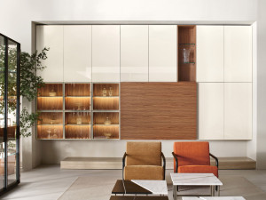 Модульная система контейнеров, столешниц и телевизоров