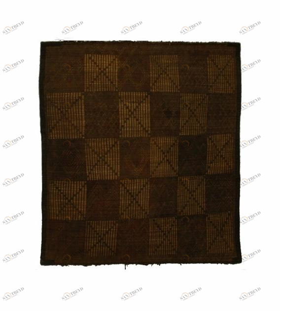 AFOLKI Прямоугольный коврик из дерева и кожи Tuareg St050tu