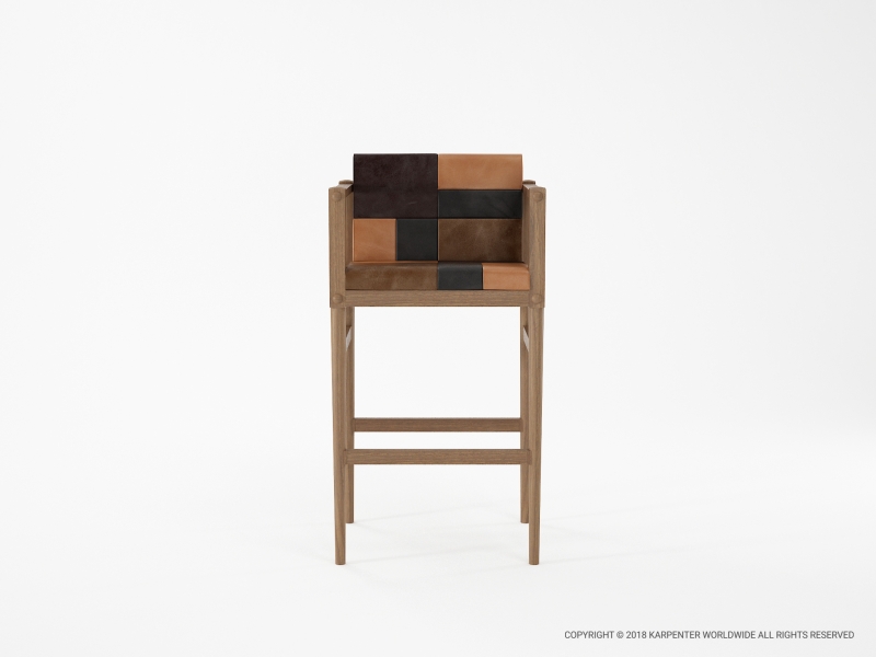 465_1112 Барный стул с подлокотником Karpenter 