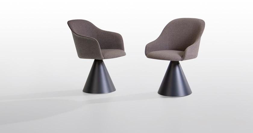 Potocco Вращающийся стул с тканевой обивкой и подлокотниками Lyz 918 pgci - Вид №1