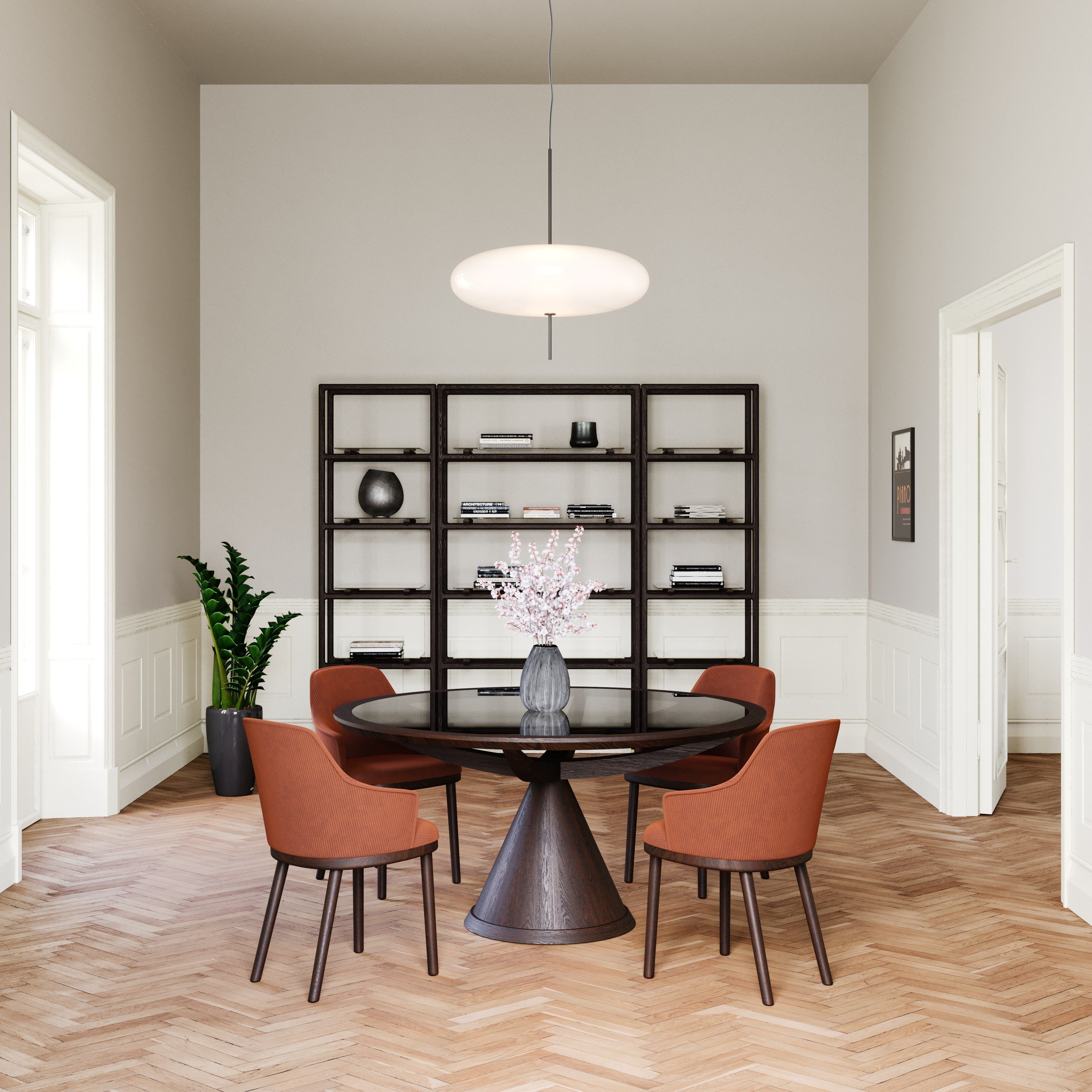 Мягкий тканевый стул с подлокотниками Wewood Sartor ARCH-00018106 - Вид №2