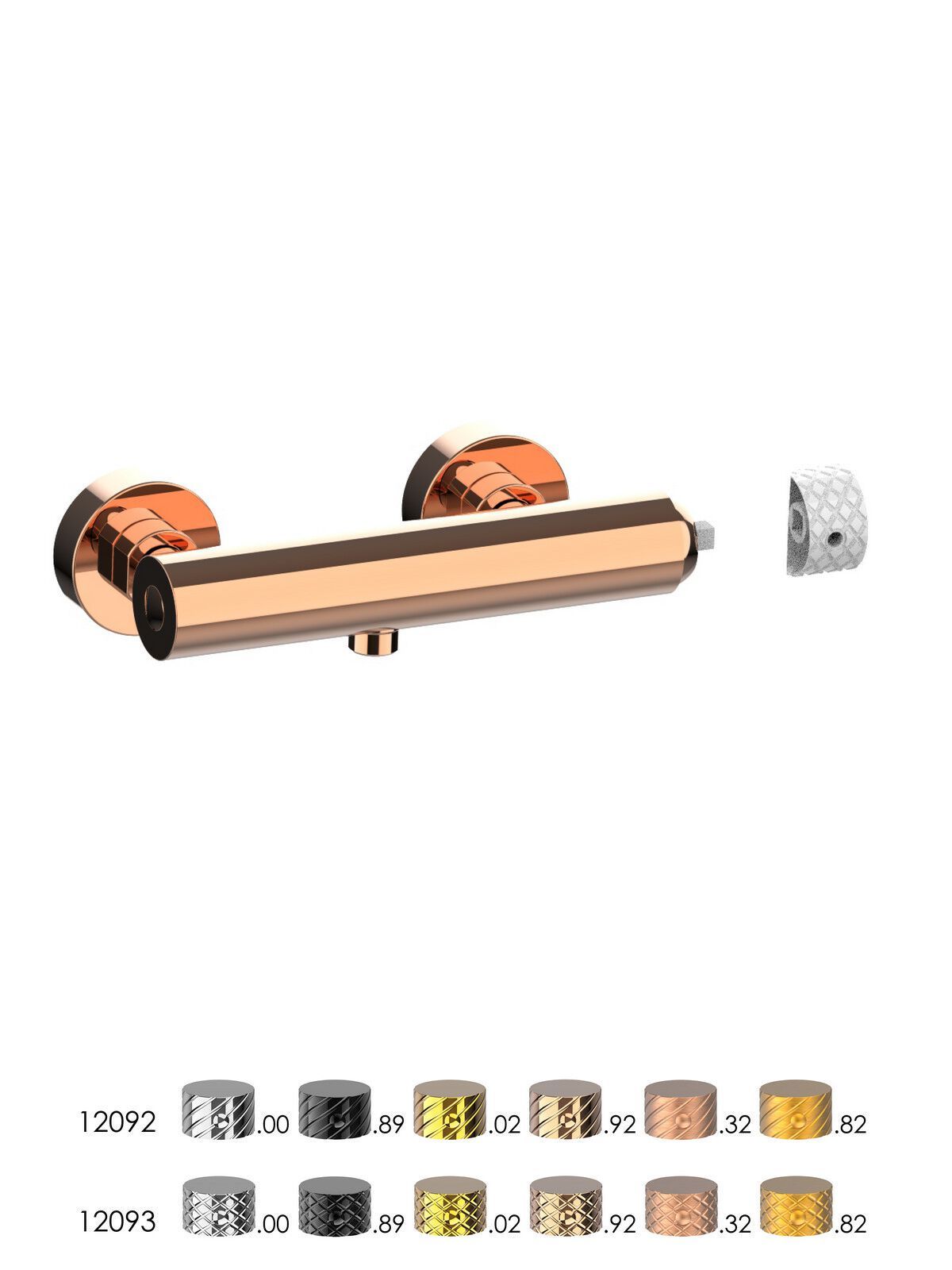 Однорычажный открытый смеситель для душа Rubinetterie Frattini Pepe XLS ARCH-00023803 - Вид №14