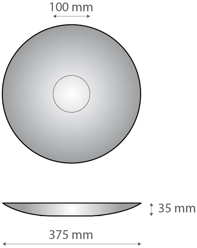 Alumina Декоративная плоская пластина из двне алюминия Dvne capsule collection D.sf40b3  - Вид №3