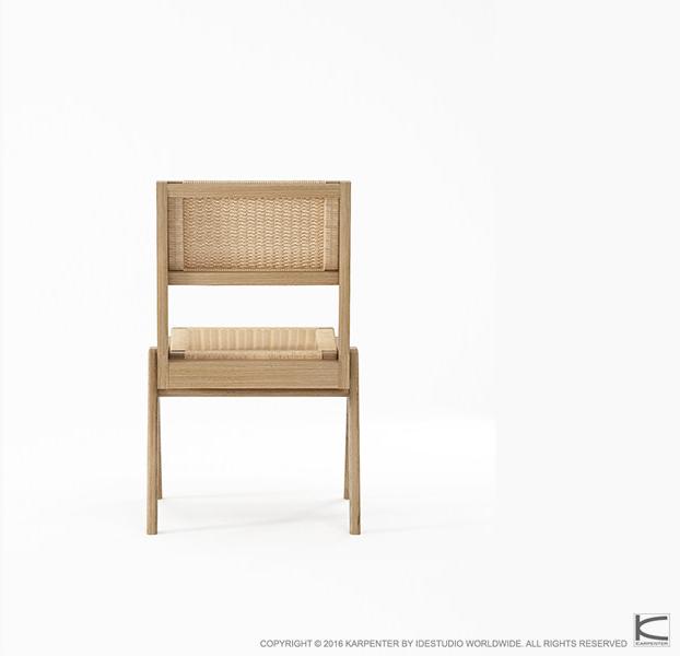 KARPENTER Стул из каната и дуба Tribute Tb06-o - Вид №3