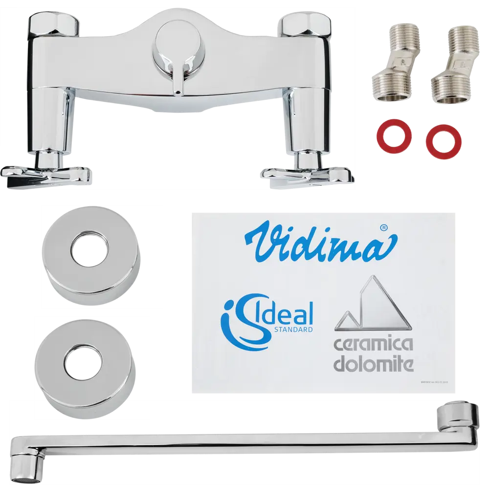 Смеситель для ванны универсальный Ideal Standard Vidima Art двухвентильный цвет хром 82640765 STLM-2127773 - Вид №2