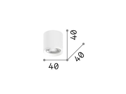Алюминиевый потолочный светильник с порошковым покрытием Ideal Lux точка ARCH-00039891 - Вид №6
