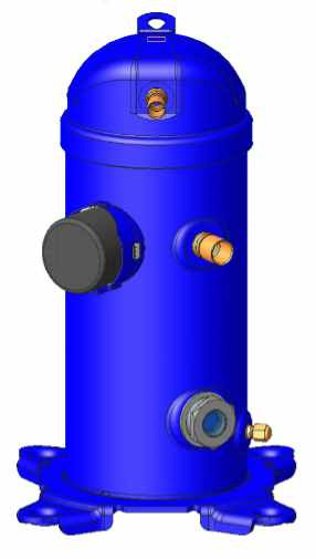 Danfoss MLZ — герметичные спиральные компрессоры MLZ048T4LC9A Компрессор спиральный 121L8651  - Вид №2