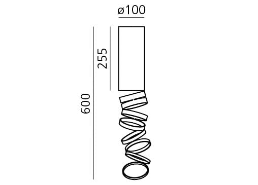 Анодированный алюминиевый светодиодный потолочный светильник Artemide Раскладной светильник ARCH-00048819 - Вид №4