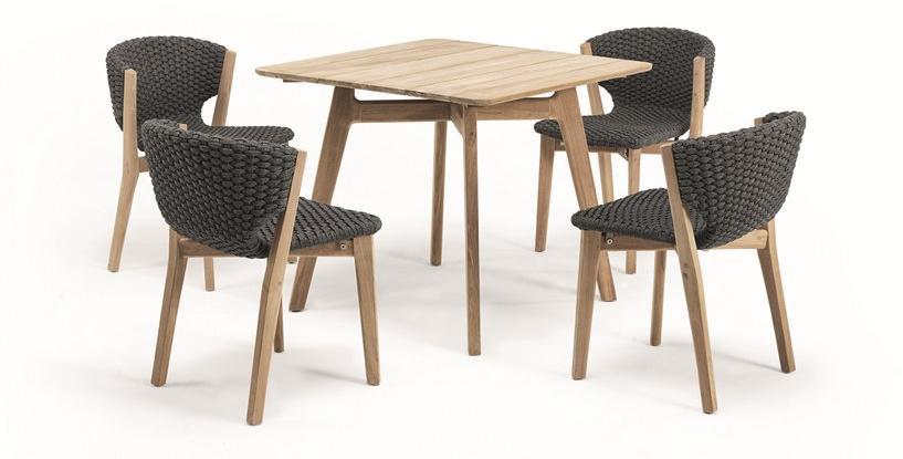 Ethimo Садовый стул из синтетической ткани Knit Knitse01 - Вид №10