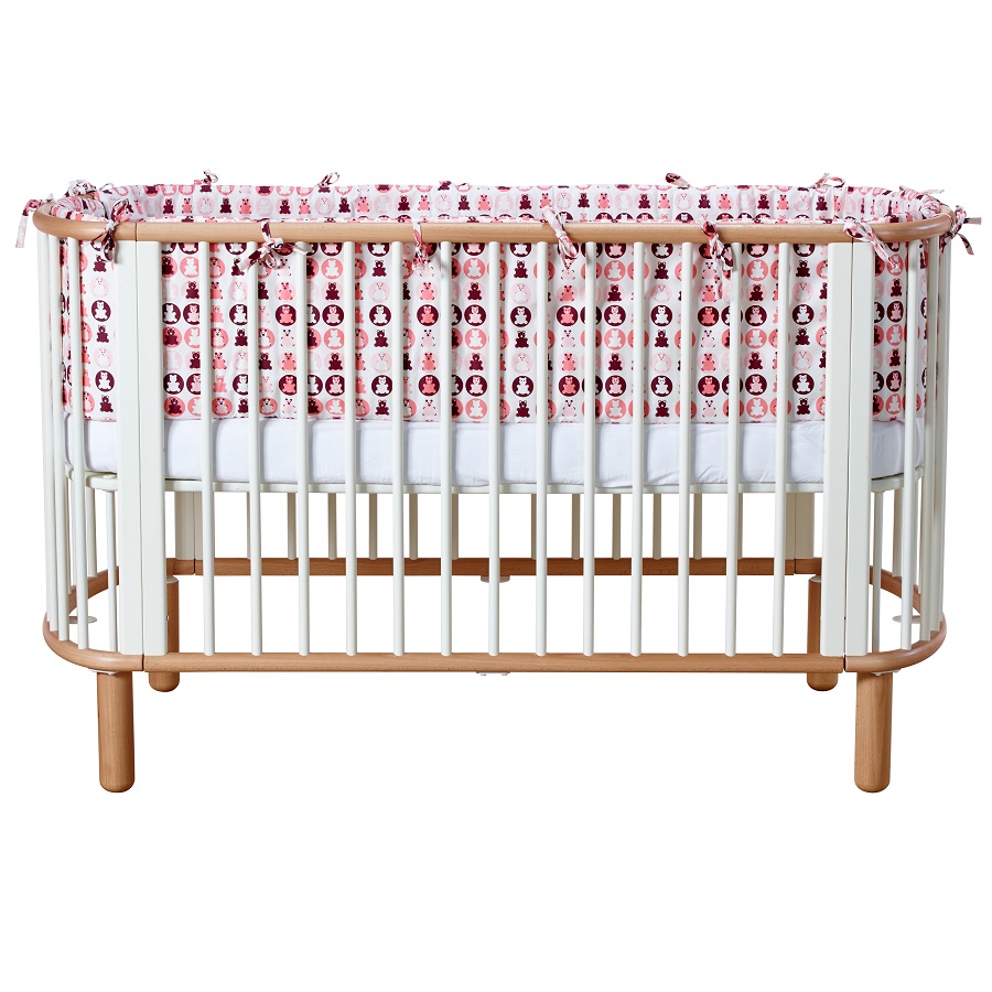 Кроватка Flexa Baby, белая с лакированными ножками, 88х145х75 см 801780195 - Вид №17