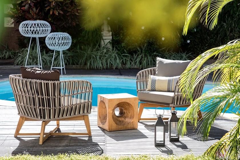 cbdesign Садовое кресло из синтетического волокна с подлокотниками Bromo N285n3 - Вид №5