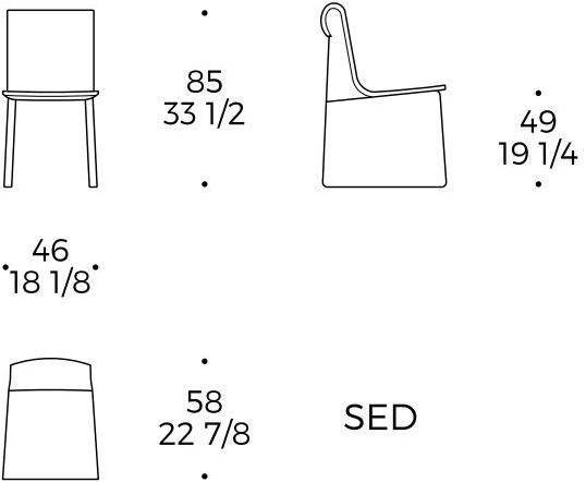 Liu Jo Living Collection Салазки стула из фанеры Urban fan Loc - Вид №7