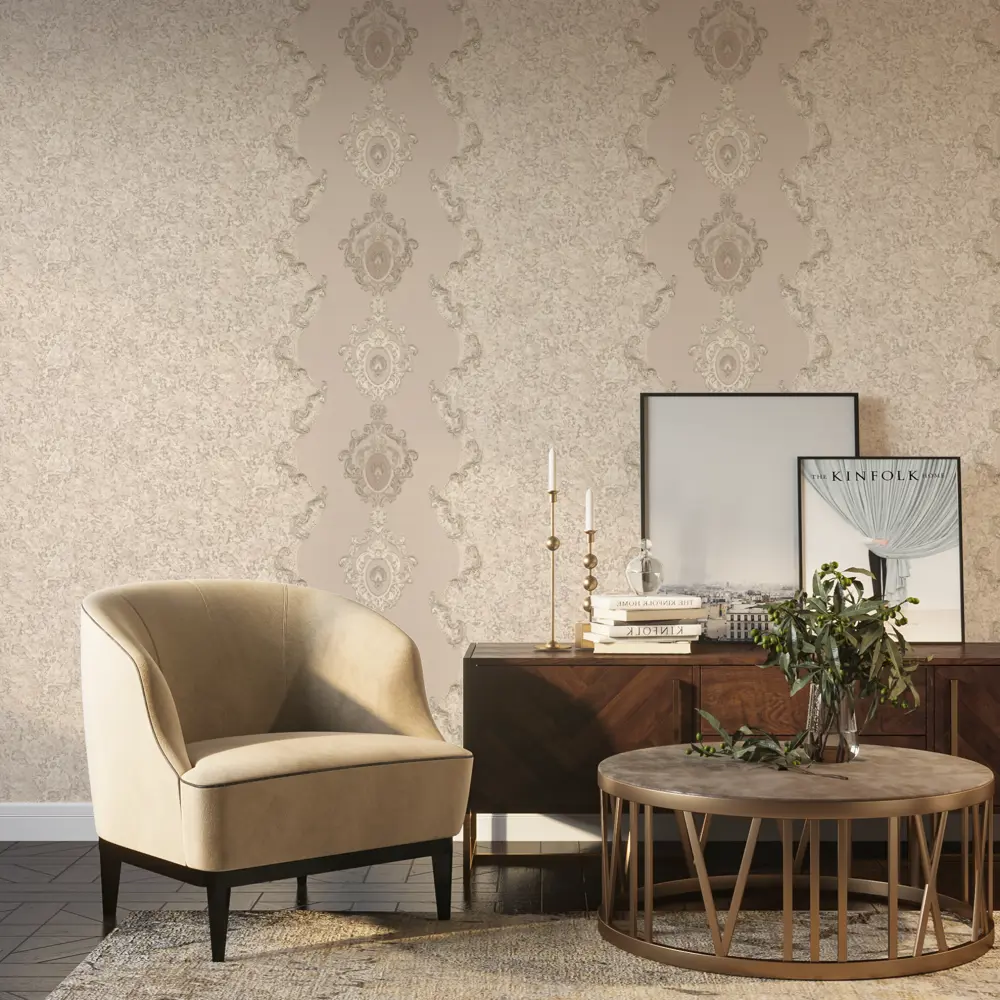 Обои флизелиновые Palitra Life Khiva бежевые 1.06 м PL71772-24 83537047 STLM-2104151 - Вид №2