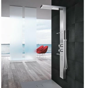 Gruppo Geromin Термостатическая многофункциональная настенная душевая стойка из нержавеющей стали Bridge plus