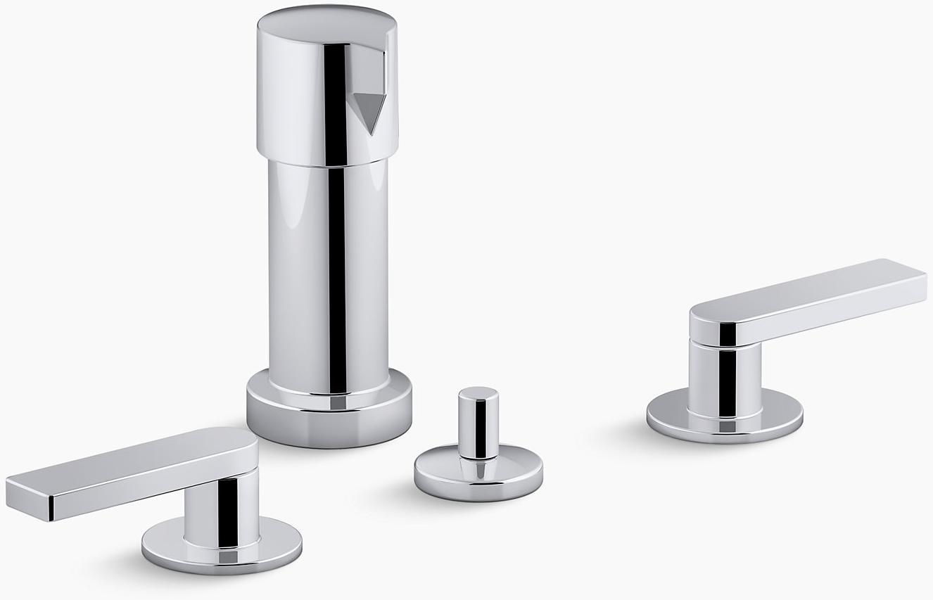 KOHLER Composed Смеситель для биде с рычажными ручками K-73077-4-CP  - Вид №1