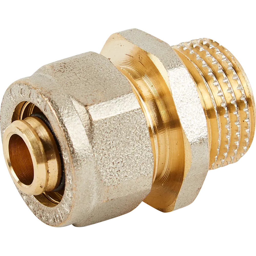 Переходник Aquasfera 1/2"x16 мм НР никелированная латунь 027-8721 STLM-2085409