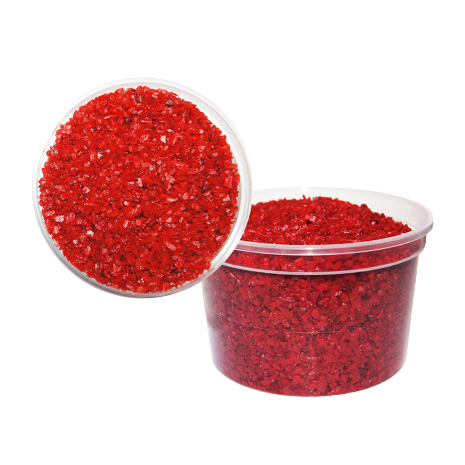 ПР0026395 Грунт аквариумный цветной мелкий красный 400г Ms.Octopus 