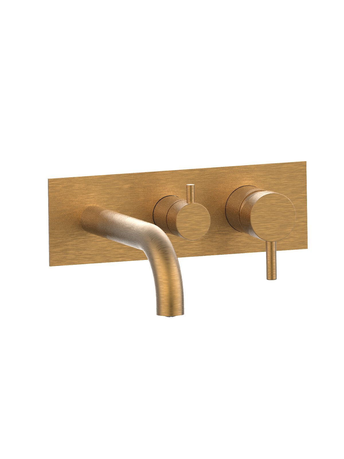 Однорычажный настенный смеситель для ванны с плитой Rubinetterie Frattini отдельная эстетика ARCH-00089970 - Вид №2