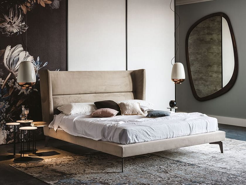 Двуспальная кровать с высоким изголовьем Cattelan italia LUDOVIC ARCH-00033992