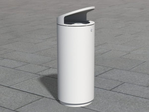 Держатель для мусора из нержавеющей стали с крышкой