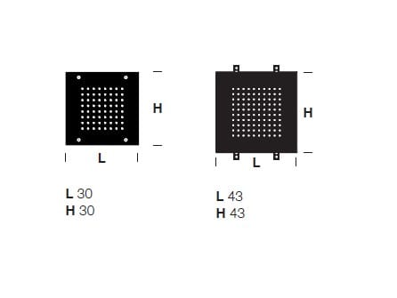Встраиваемая потолочная душевая головка из нержавеющей стали Rexa MAE ARCH-00051557 - Вид №2