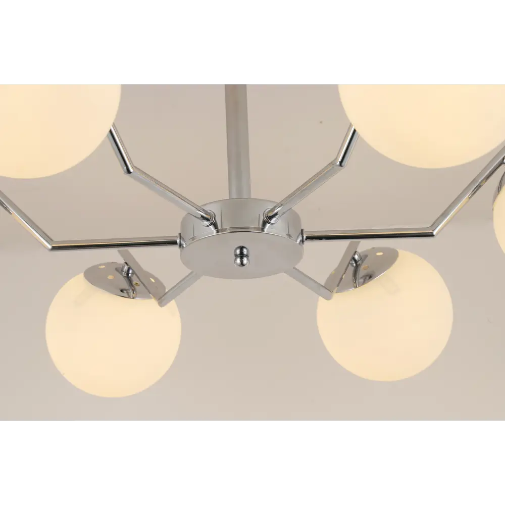 Люстра потолочная «Golfo» 5050-6 6 ламп 18 м² цвет серый SCHAFFNER STLM-2067189 - Вид №6