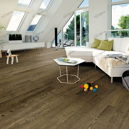 Паркетная доска Maestro Club Symphony-1 шоколадный 7065 Ясень Натур с брашью (Текстурированная) 2000х140 мм 3600200019