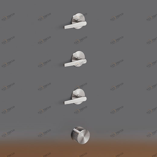 Термостатический смеситель для душа набора с 3 запорными клапанами  FLG53 CEADESIGN 