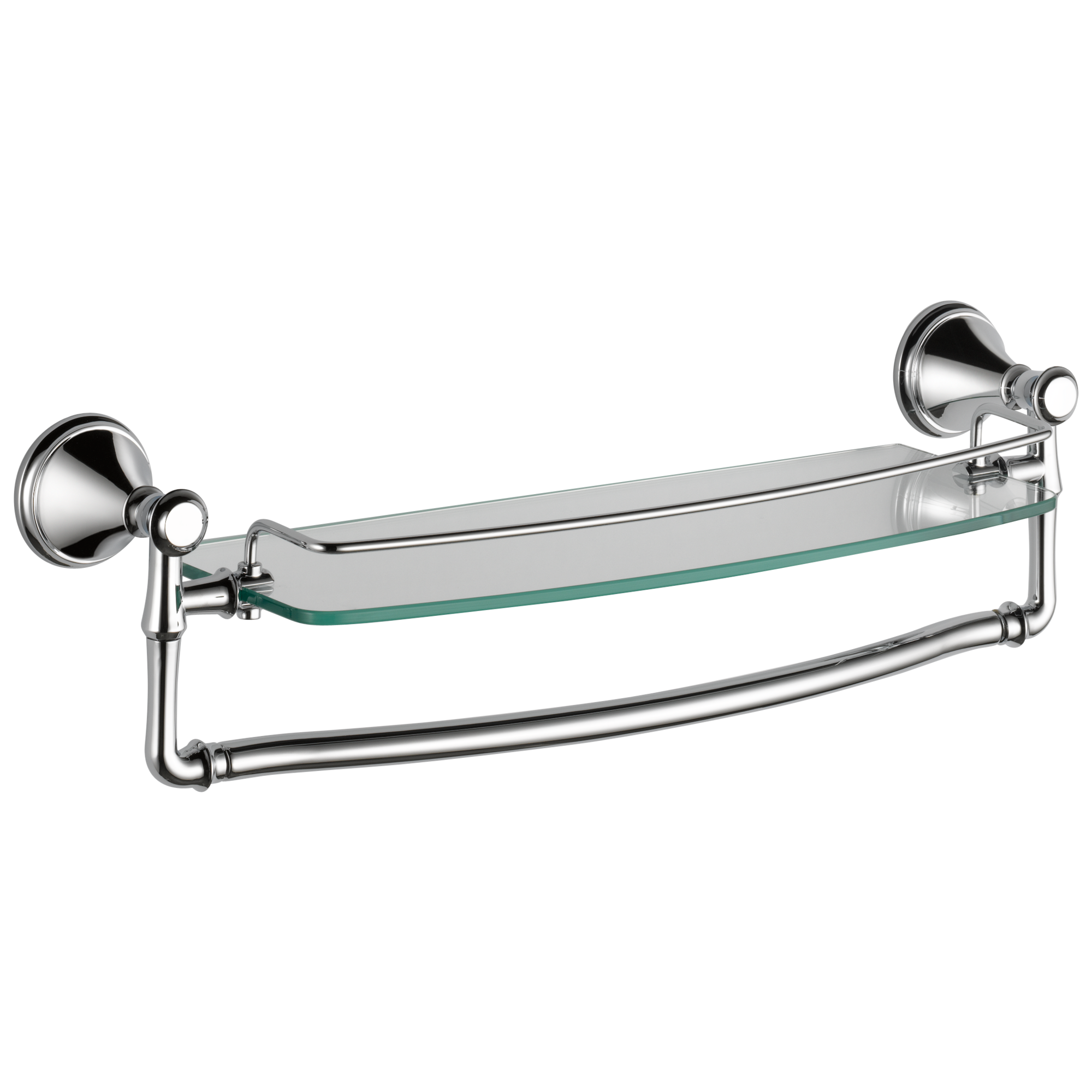 79710 Стеклянная полка 18 дюймов со съемной планкой Delta Faucet Cassidy Хром 