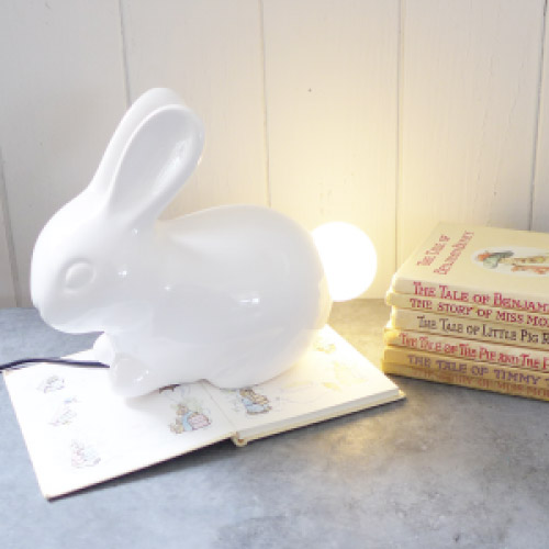 Лампа настольная белая 17х20 см Bunny SK BUNNYLAMP1 SUCK UK ЖИВОТНЫЕ, ЗАЯЦ 00-3880785 Белый  - Вид №4