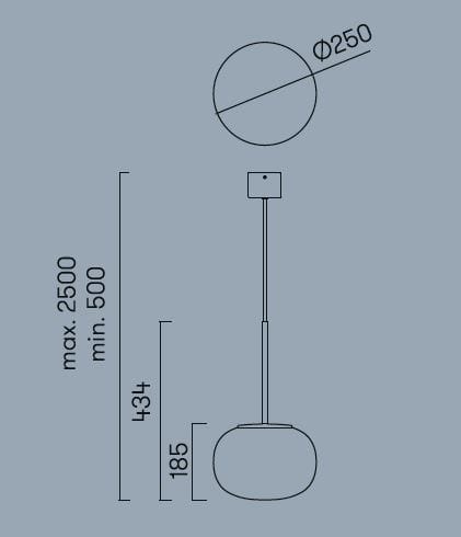 Алюминиевый и стеклянный светодиодный подвесной светильник LedsC4 Alive ARCH-00105278 - Вид №4
