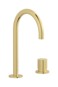 Смеситель для раковины на 2 отверстия WE ARE IB rr394is Brushed Pale Gold Brera