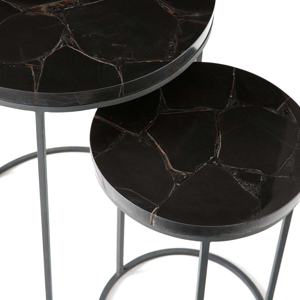 Круглый штабелируемый журнальный столик из агата AMPM ANAXIMÈNE ARCH-00136257 - Вид №8