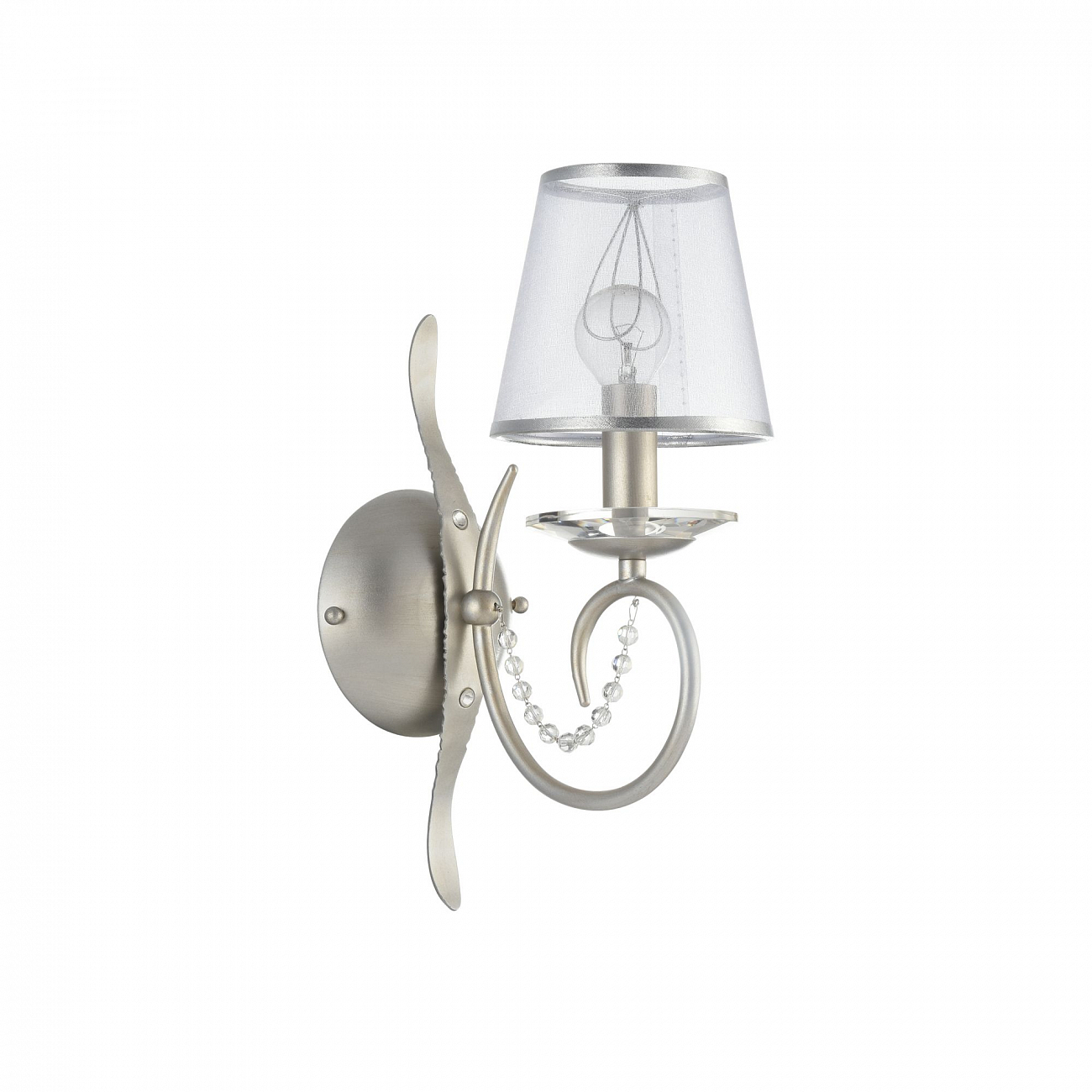 Бра настенное серебряное Darina FR2755-WL-01-BR FREYA CLASSIC 00-3957487 Серебро - Вид №3