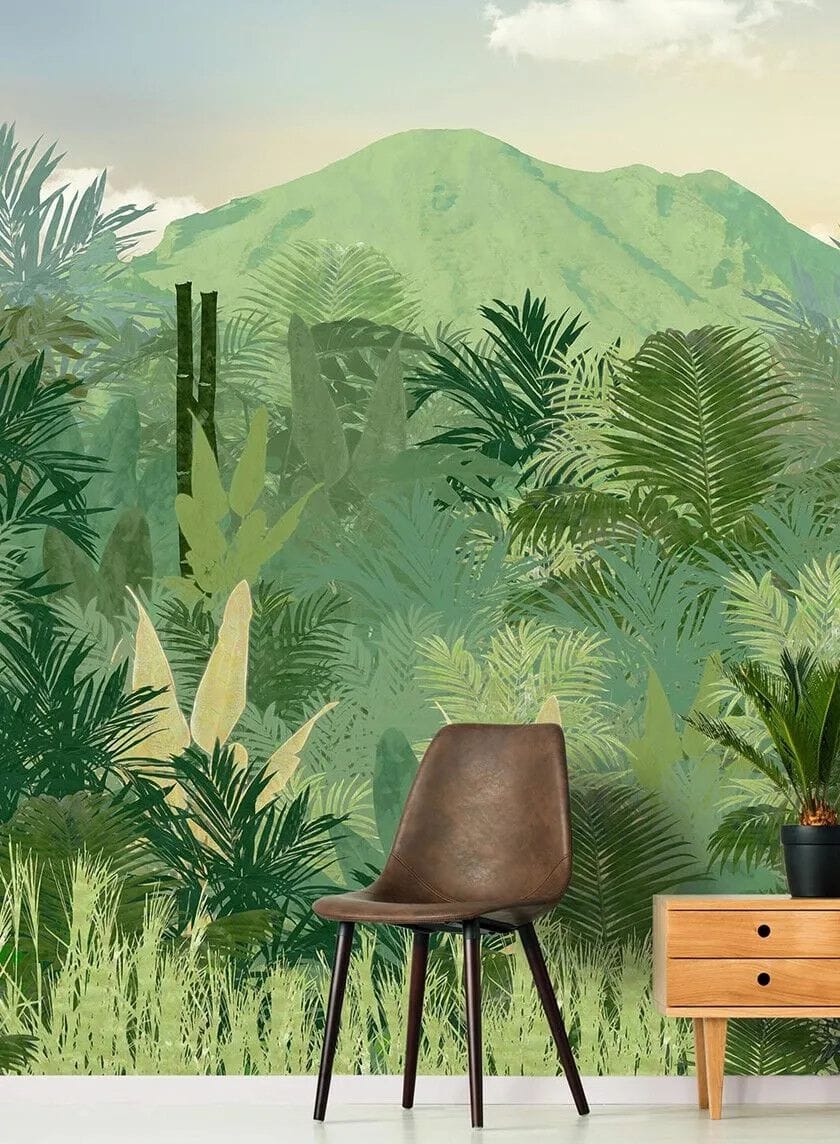 Тропические обои ПВХ бесплатно, ЭКО, моющиеся WallPepper Online SELECTION ARCH-00145378 - Вид №1