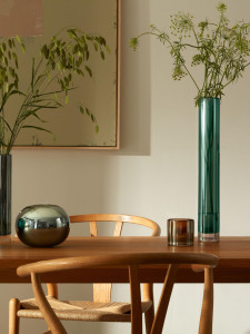 Выдувное стекло подсвечник