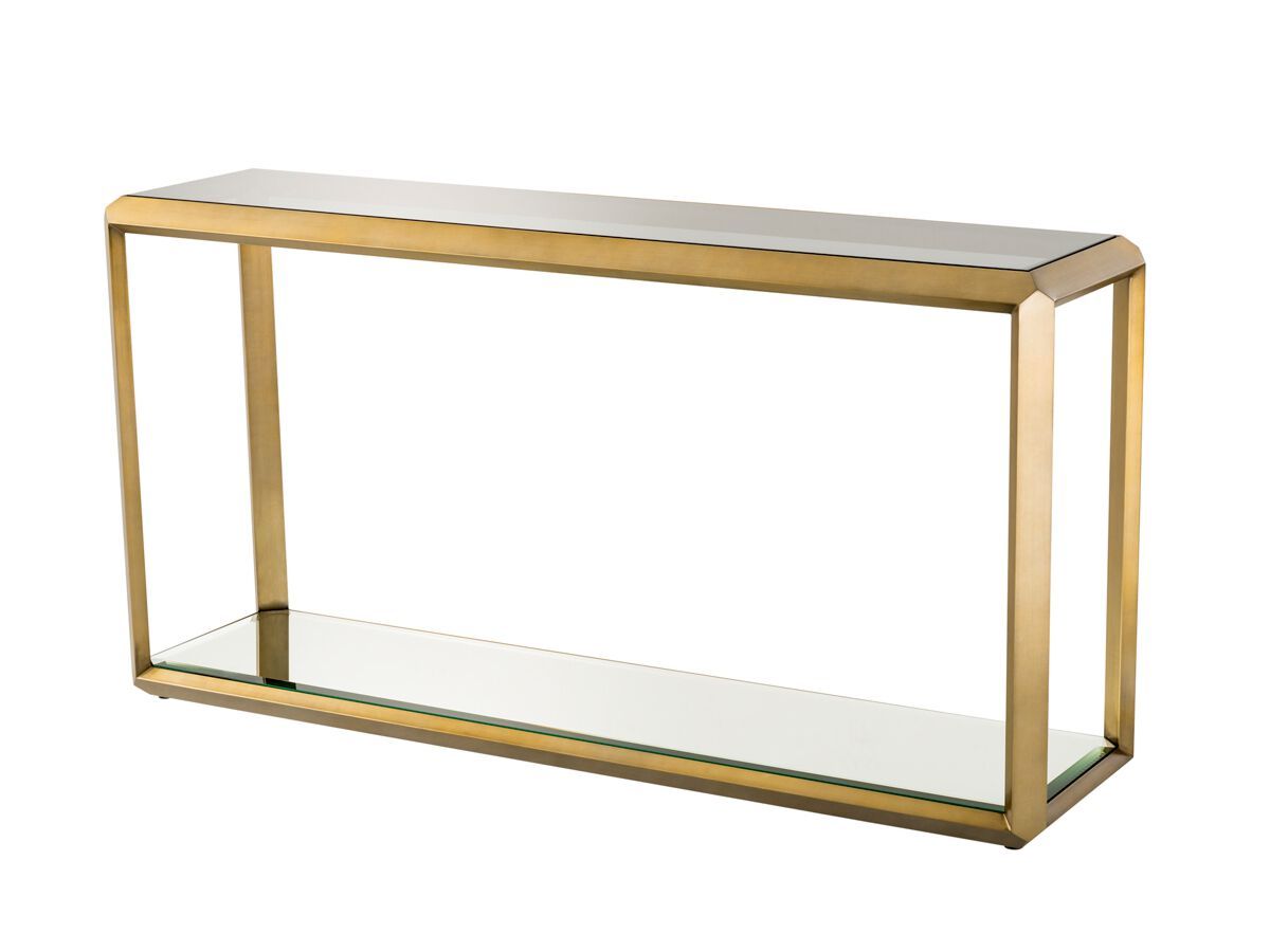 Прямоугольная консоль из стекла и металла Eichholtz CALLUM ARCH-00116000