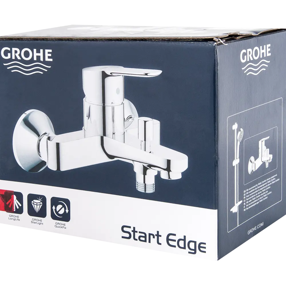 Смеситель для ванны Grohe Start Edge однорычажный цвет хром 81933258 STLM-2027669 - Вид №4