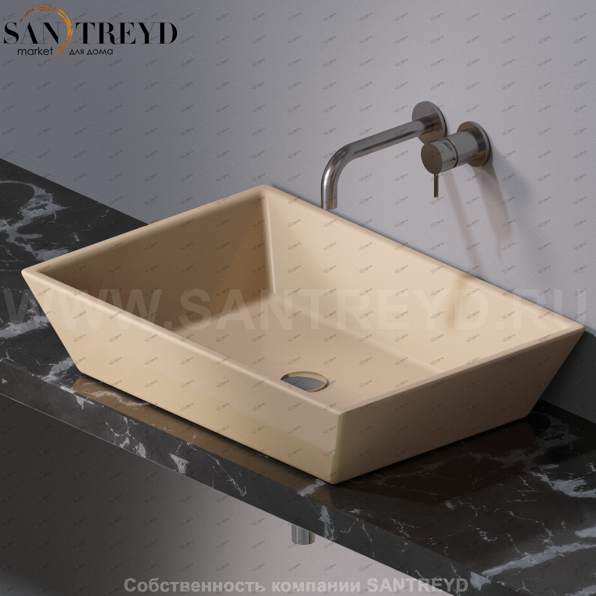 L292110 Накладная раковина на столешницу  прямоугольная A. e T. Italia PRISMA AeT ITALIA