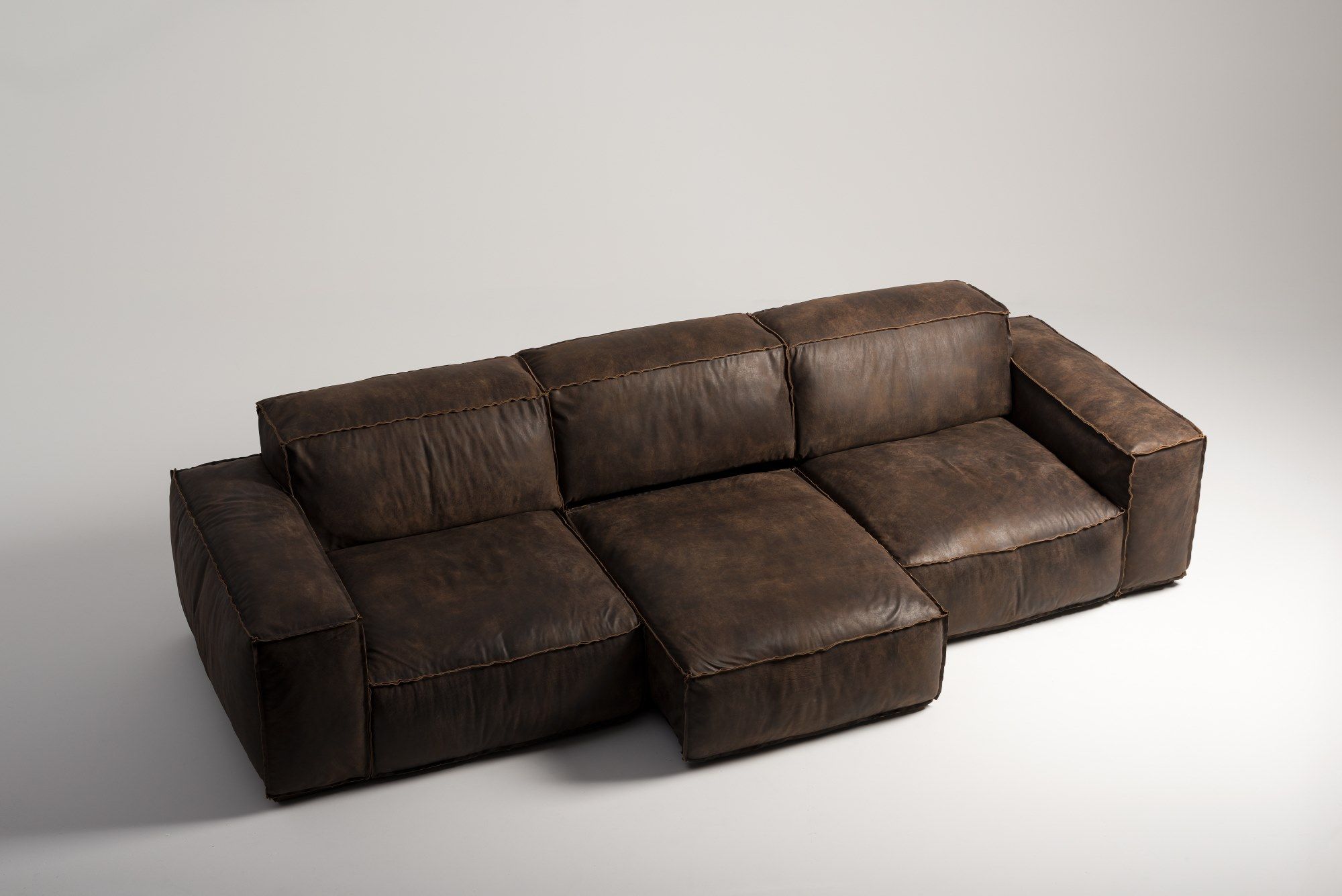 3-местный кожаный диван Mantellassi 1926 Placido ARCH-00138894 - Вид №9