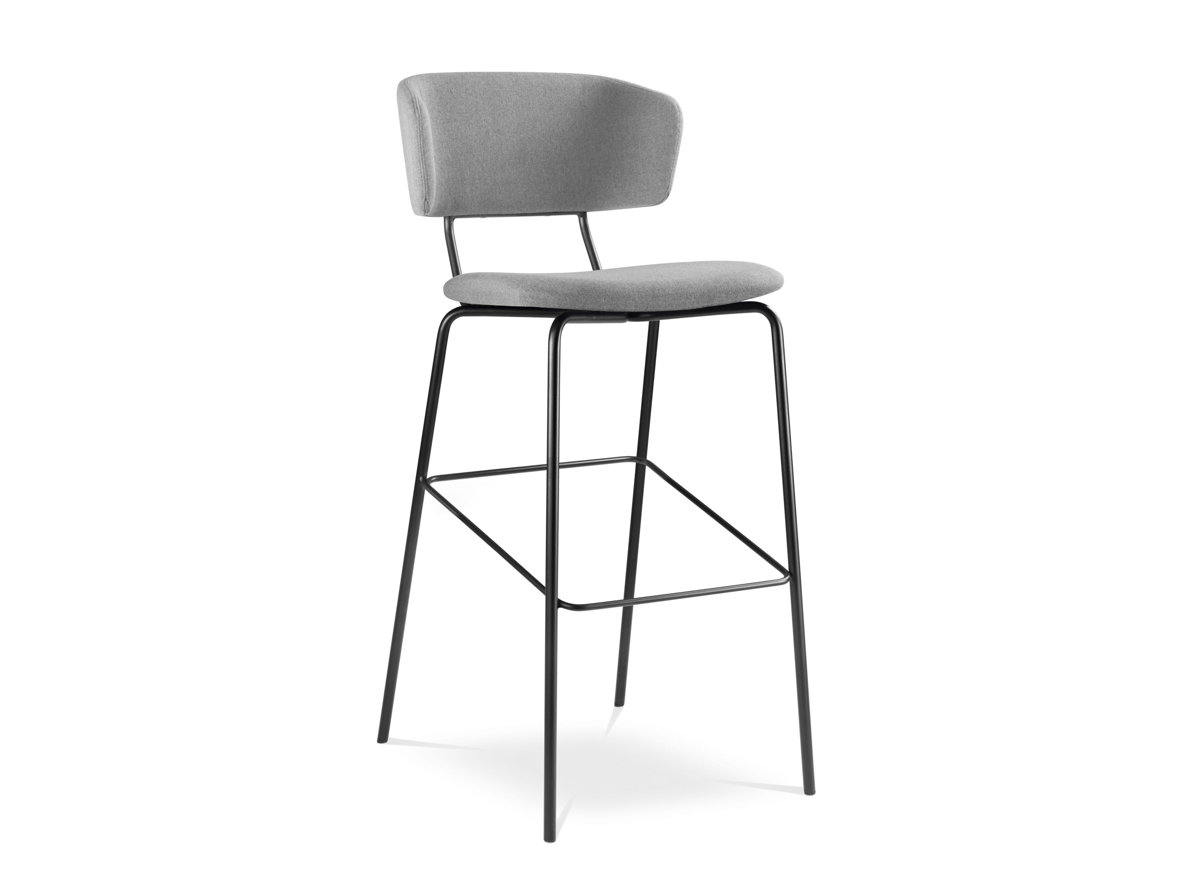 Высокий тканевый табурет с подставкой для ног со спинкой LD Seating Flexi Chair ARCH-00150988
