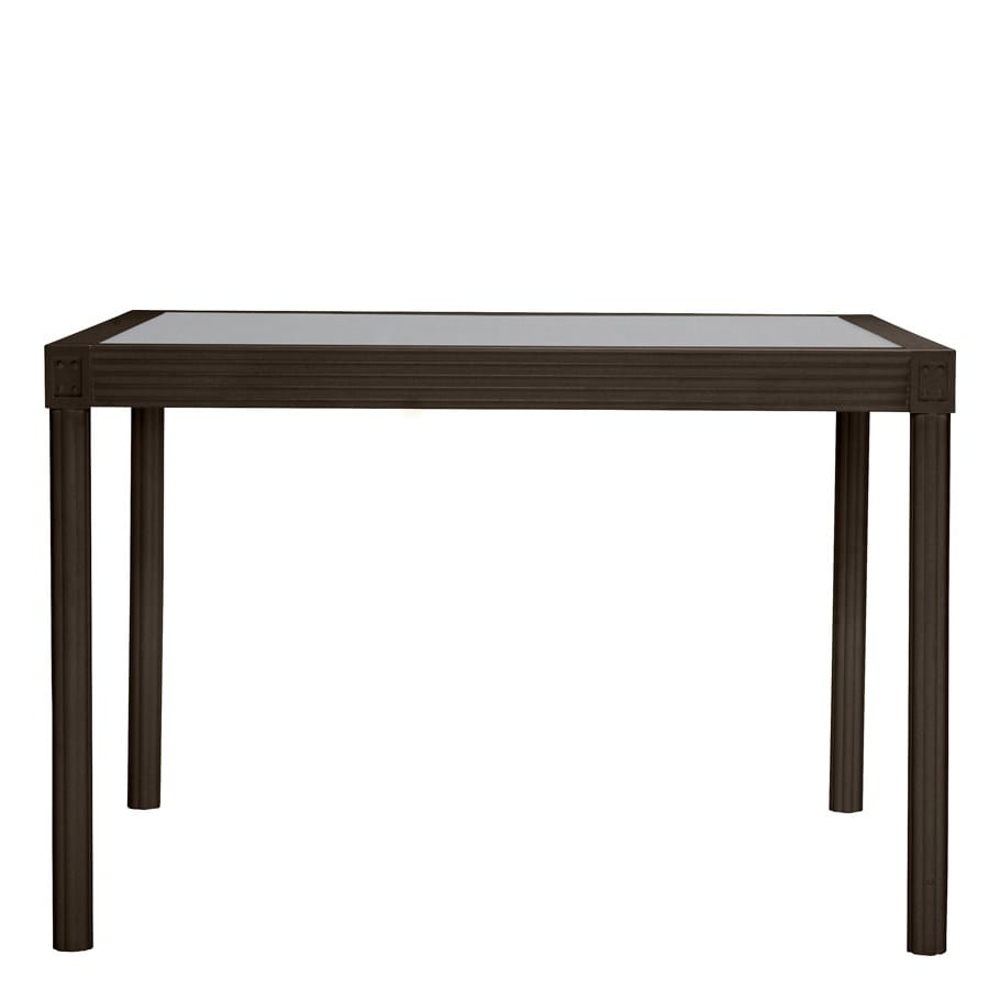 Алюминиевый и стеклянный квадратный обеденный стол JANUS et Cie Quadratl ARCH-00112581 - Вид №4