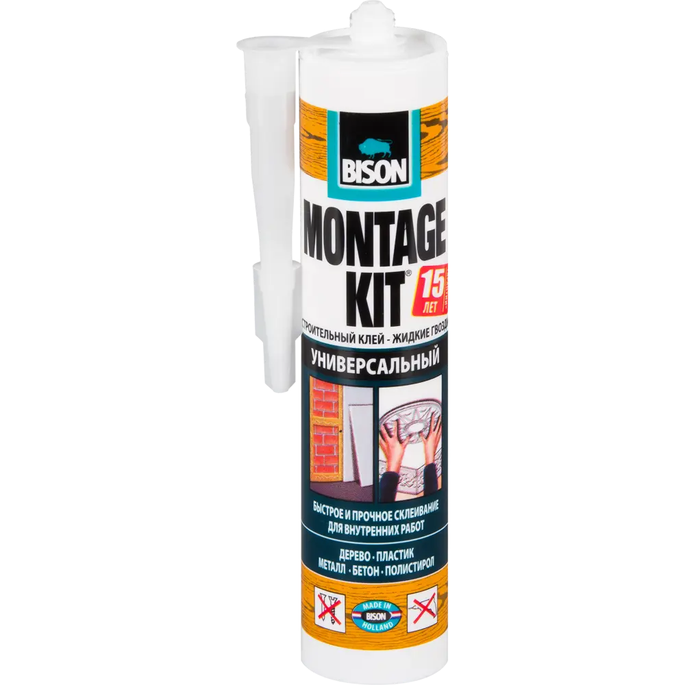 Клей монтажный Bison «Montafix Universal» 440 г цвет светлый бежевый STLM-2031107