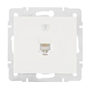 Телефонная розетка встраиваемая Lezard Rain RJ11, цвет бежевый 17753949 STLM-2193862
