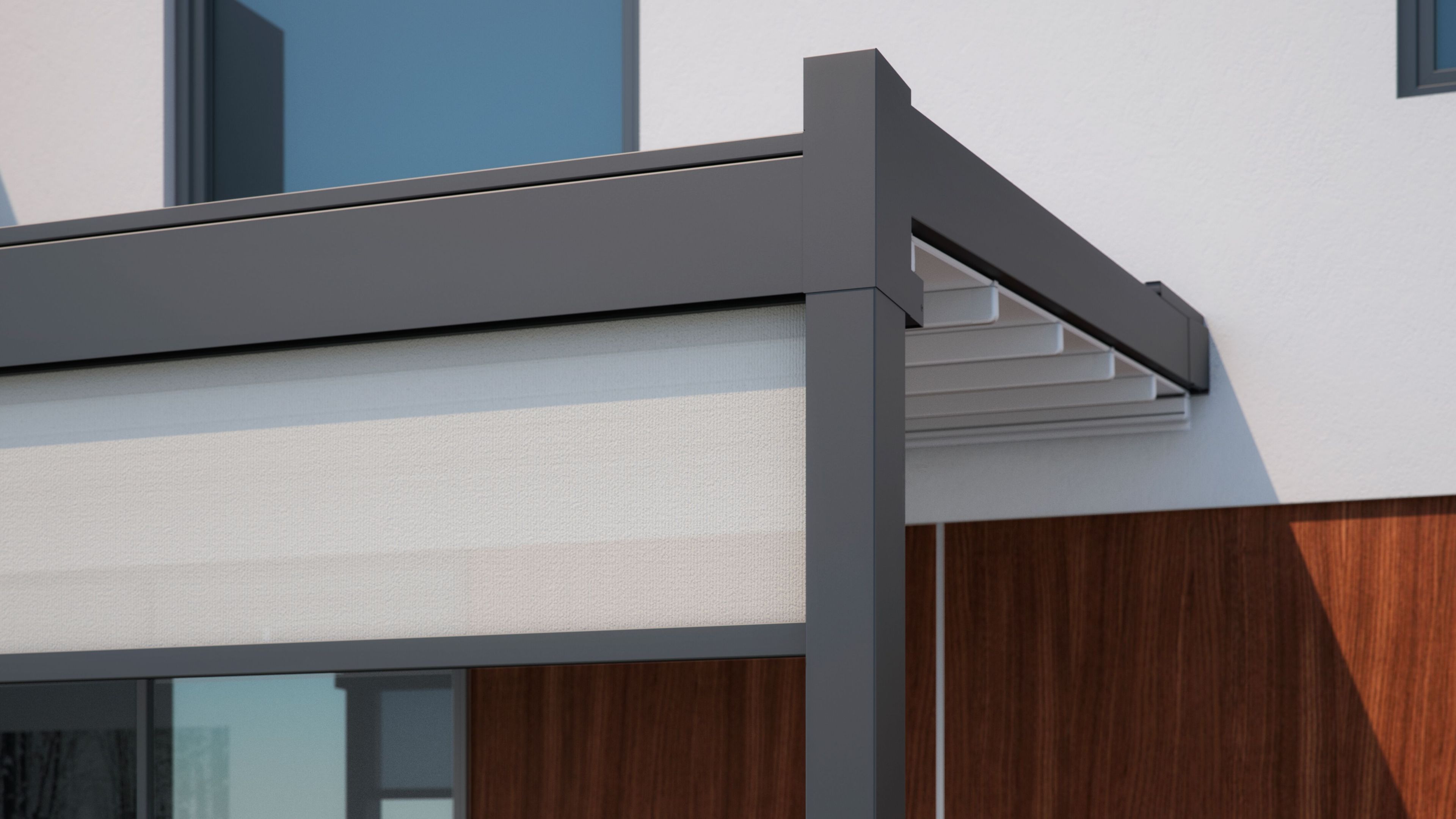 Алюминиевая беседка с раздвижной крышкой Pratic Перголы ARCH-00103649 - Вид №2