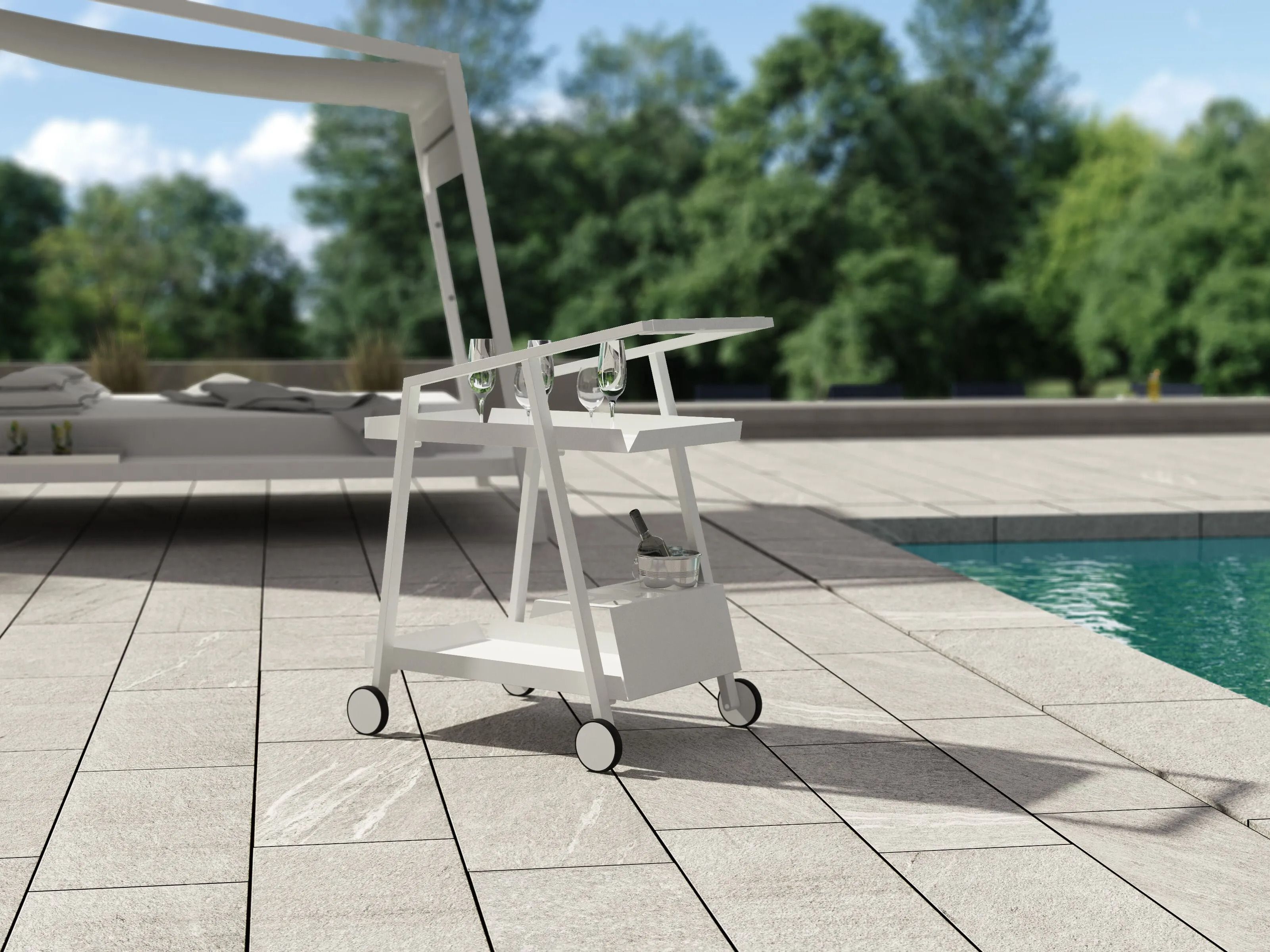 Алюминиевая Садовая кухонная тележка 10Deka Pulvis ARCH-00040745 - Вид №1