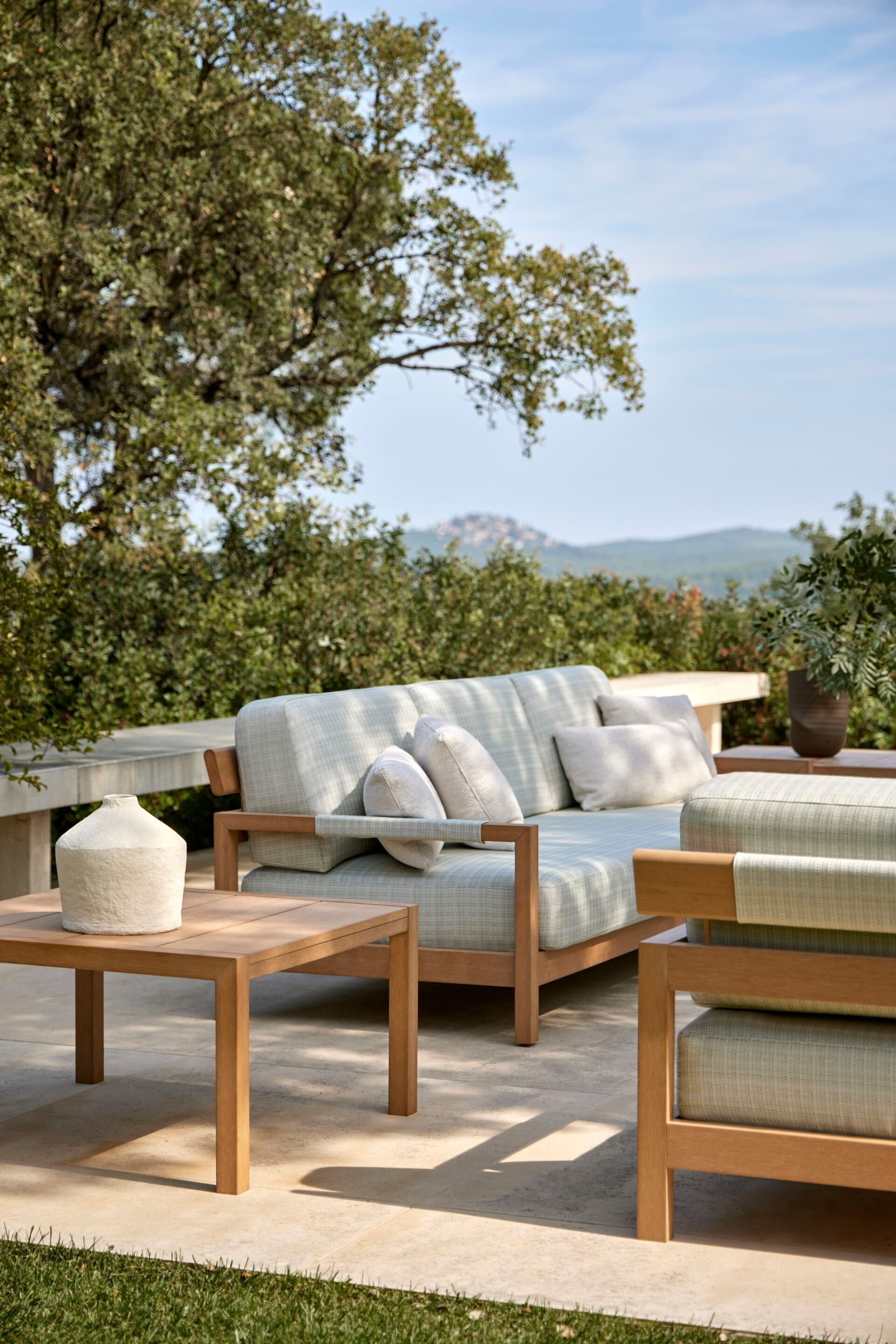 3-местный тканевый садовый диван POINT Kubik ARCH-00062267 - Вид №8