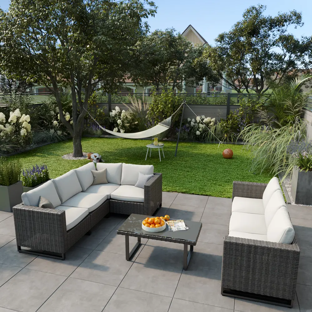 Подлокотники NATERIAL Noa Fix серые с экоплетением для садовой мебели 82509713 STLM-0028946 - Вид №7